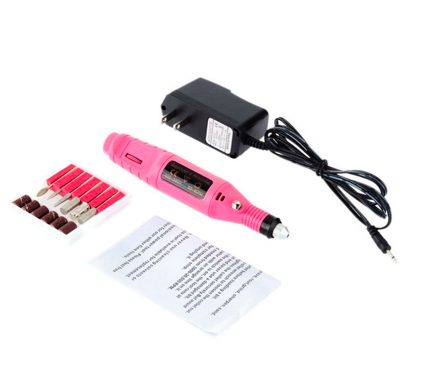 ELECTRIC NAIL ART DRILL FILE ACRYLIC MANICURE PEDICURE PORTABL MACHINE KIT✅ND003