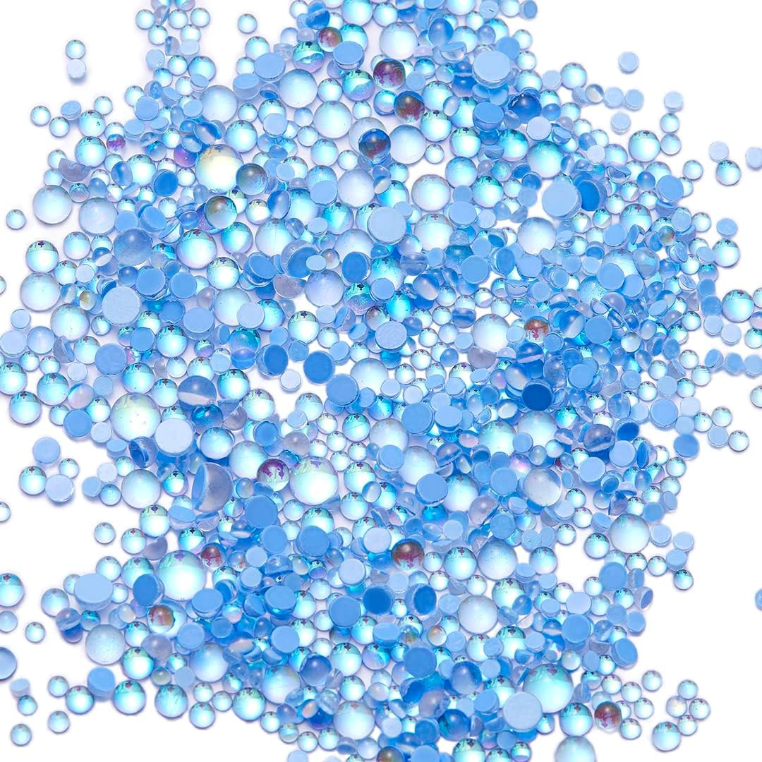 Mermaid Rhinestone Mat Candy Caramel Stone Mix Beaded Nail Art Beads Blend Size