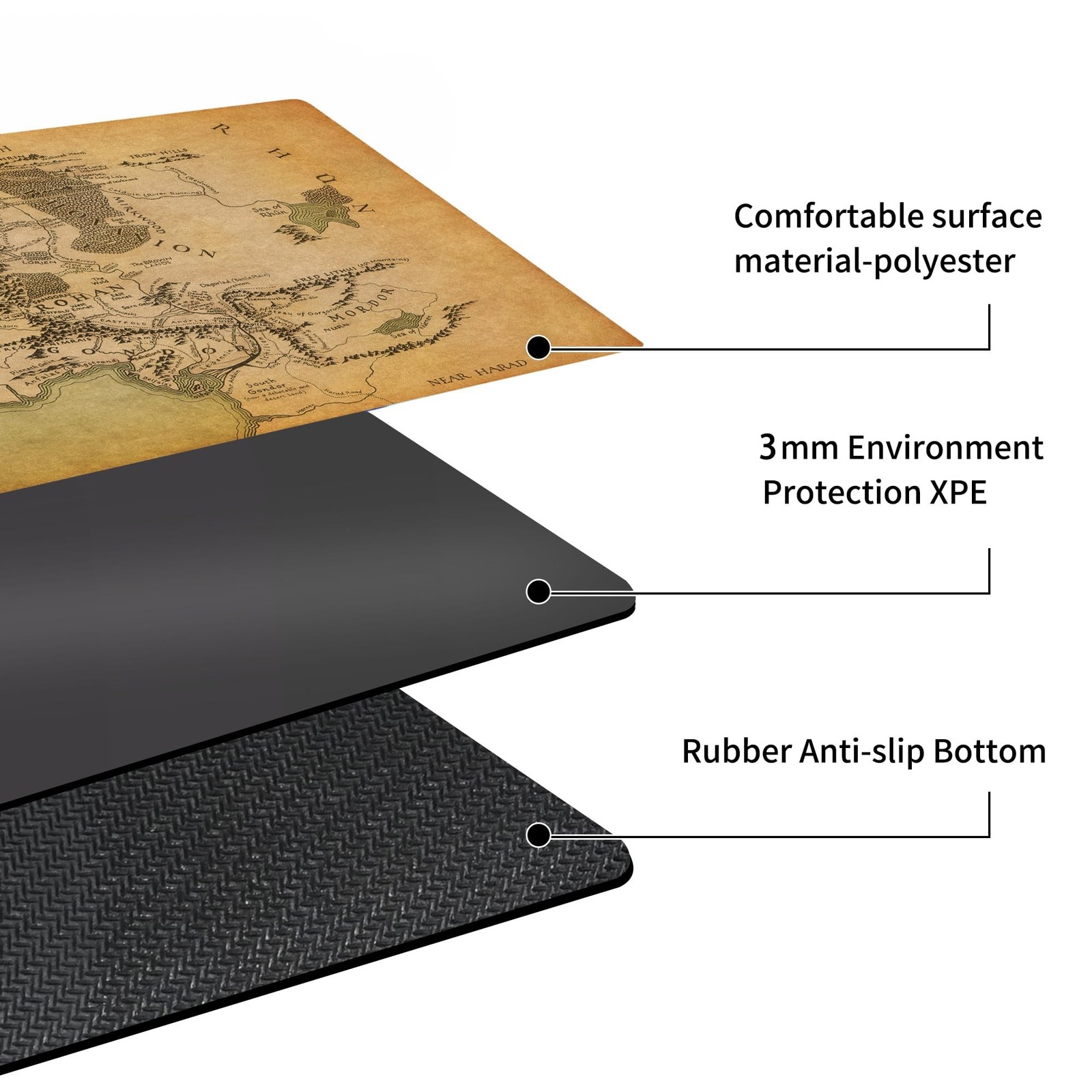 MTG Playmat Non-Slip Rubber Backing Printing Commander Board Game D… Fast Ship