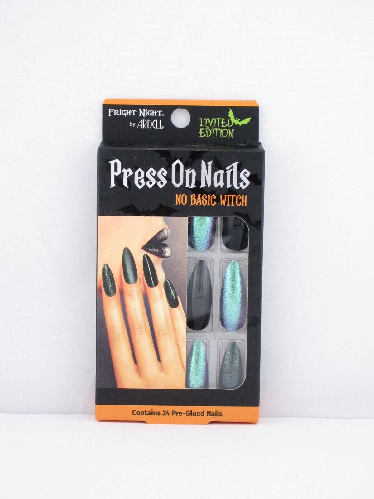 Fright Night By Ardell Halloween Stick On Pre Glued Nails 24 ct, CHOOSE DESIGN