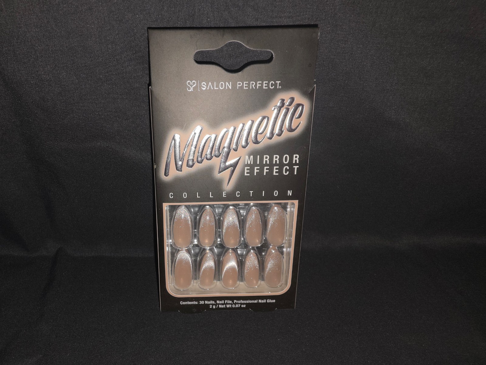 NEW SALON PERFECT MAGNETIC MIRROR EFFECT COLLECTION BEIGE ARTIFICIAL PRESS NAILS