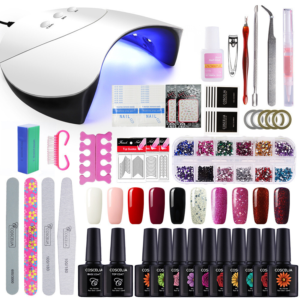 Nail Art Kit With UV Lamp Includes
