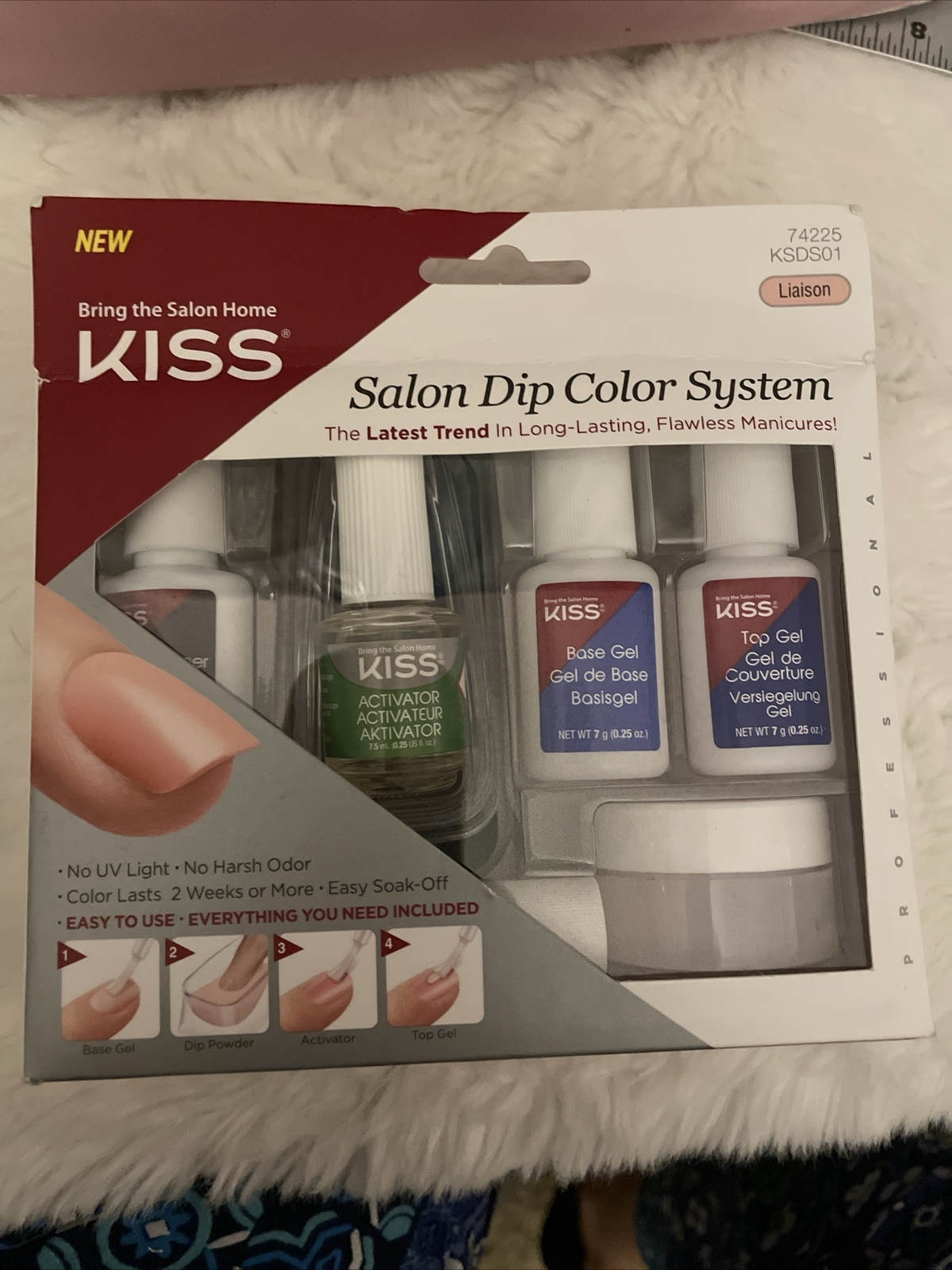 Kiss Salon Dip Color System Kit Long Lasting Manicures 74225 KSDS01 Liaison