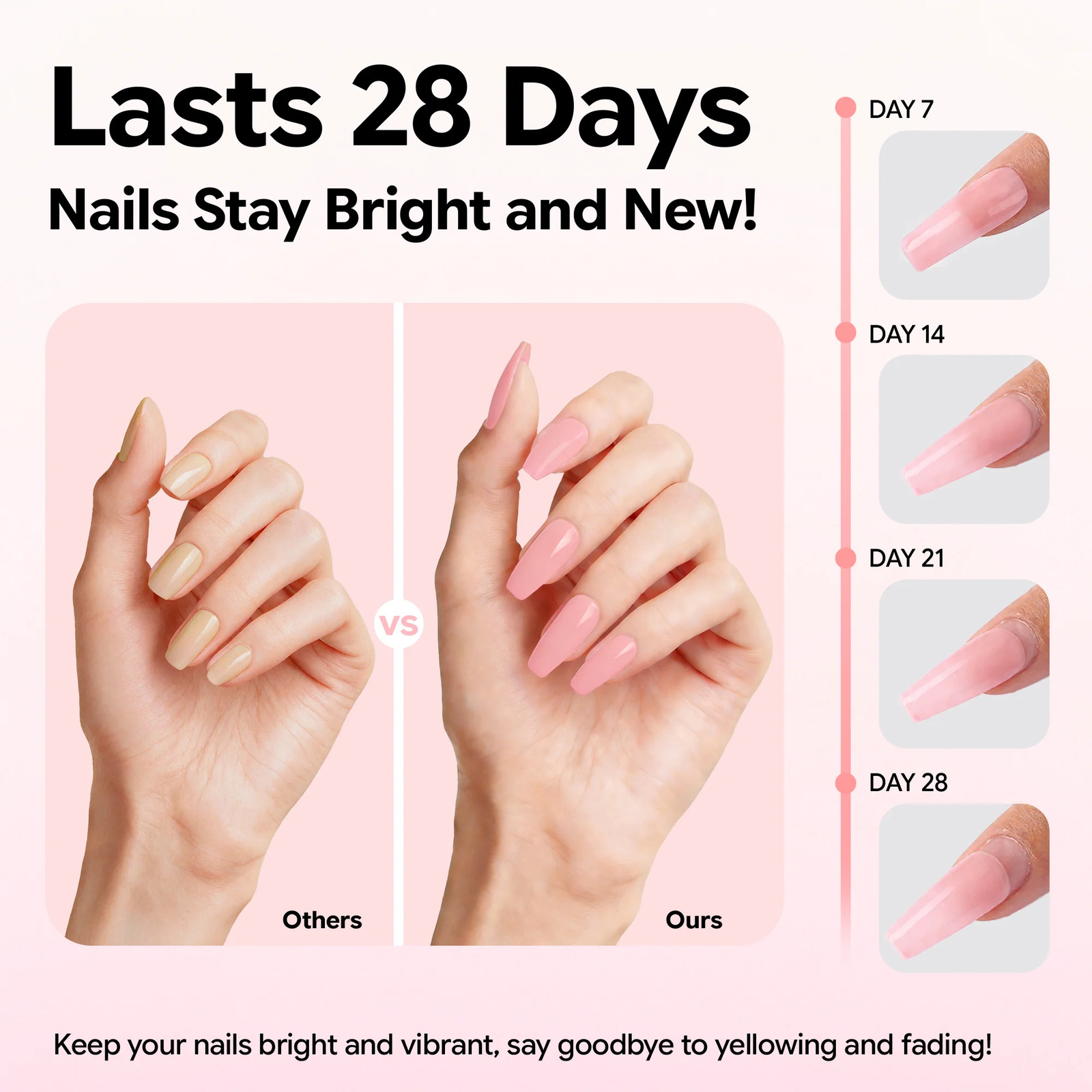 Morovan Acrylic Nail Kit – Clear Pink & White Powder with Liquid Set, Nail Brush