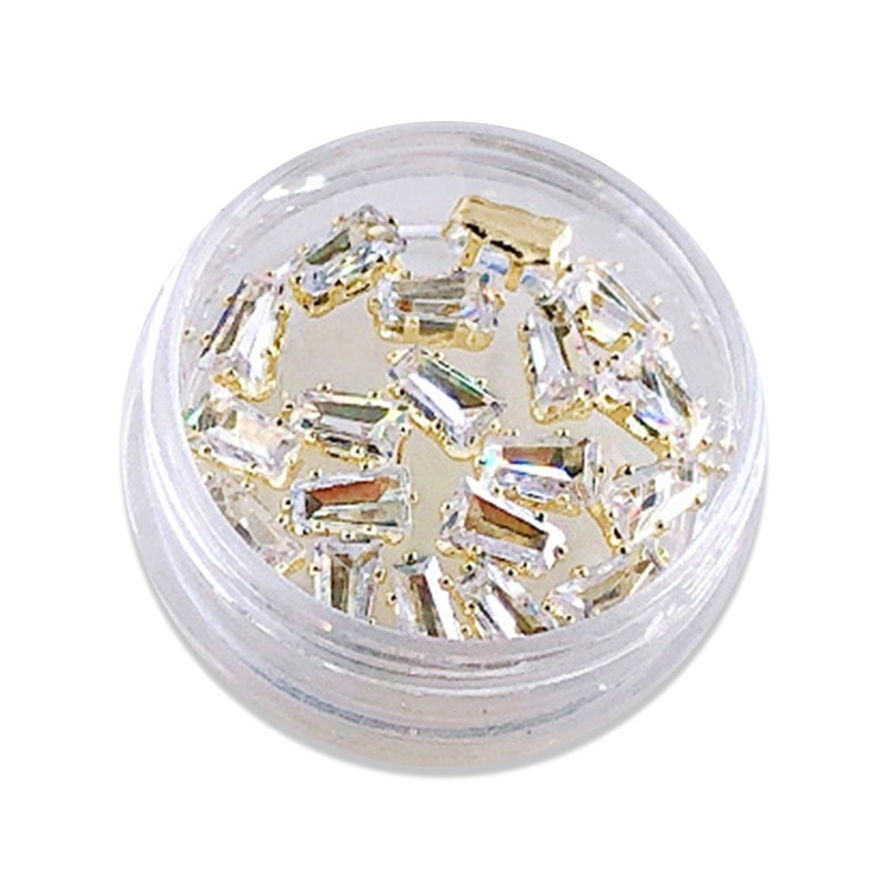 20 Count 3D Crystal Rhinestones Nail Art Gemstones Set Shining Small Gem Stones