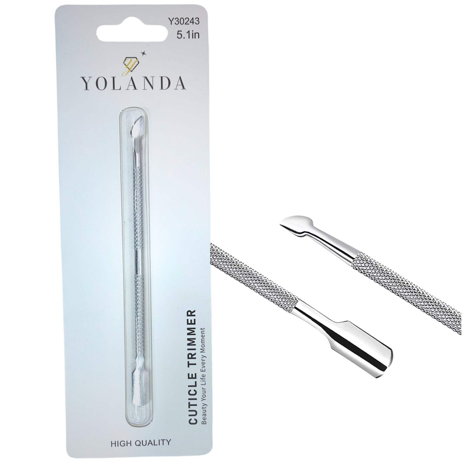 Stainless Steel Cuticle Pusher/Remover : 1CT