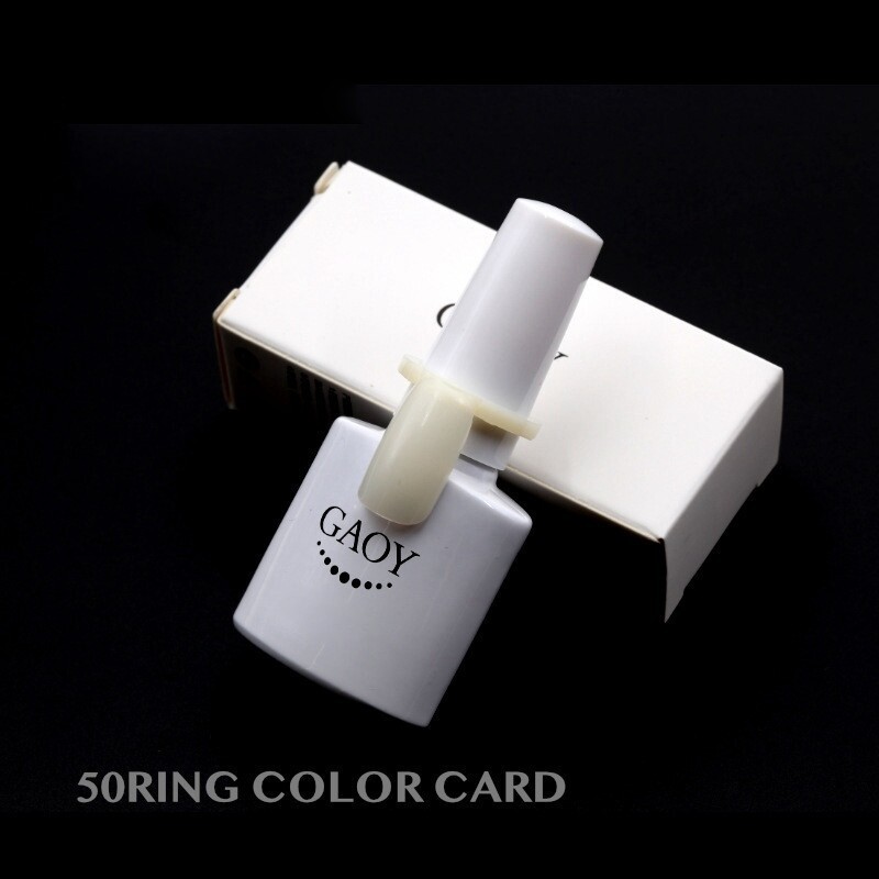 Art Ring Aample Card 50 X Nail Practice Polish UV Gel Colour Display Style Tips