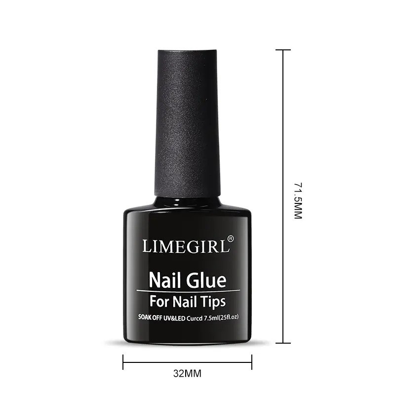 LIMEGIRL 7.5ml Nail Tips Glue Gel UV Strong Bond False Nail Manicure Gel
