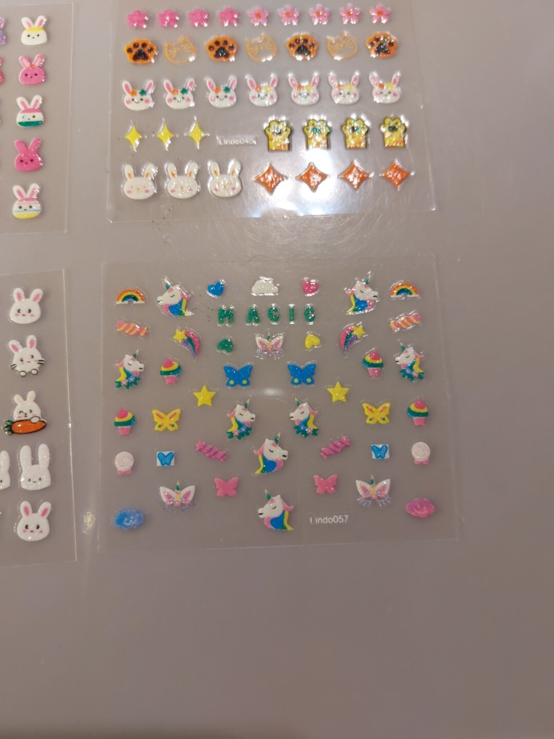 6 X Small Sheets Of Cute Nail Art Stickers (Dn220) New