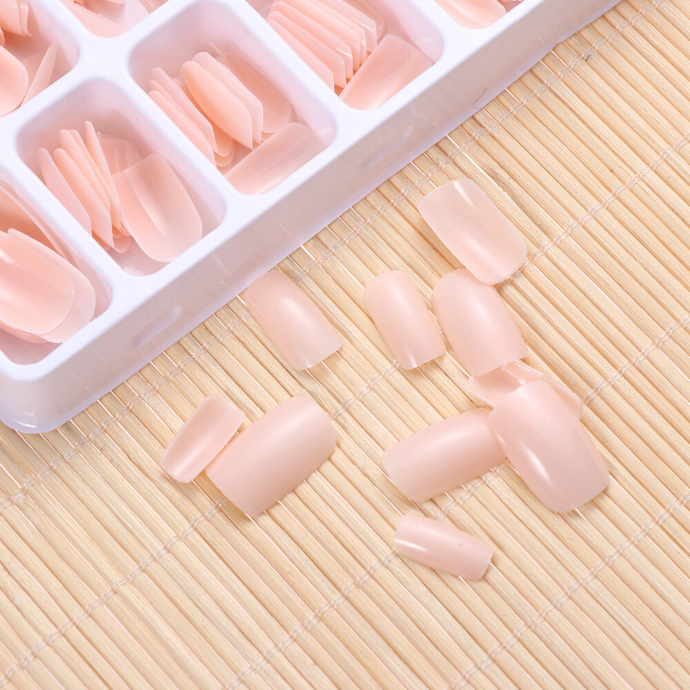 100PCS Nail Tips Artificial False Fake Nails Tips Nail Art Supplies for Nail Art