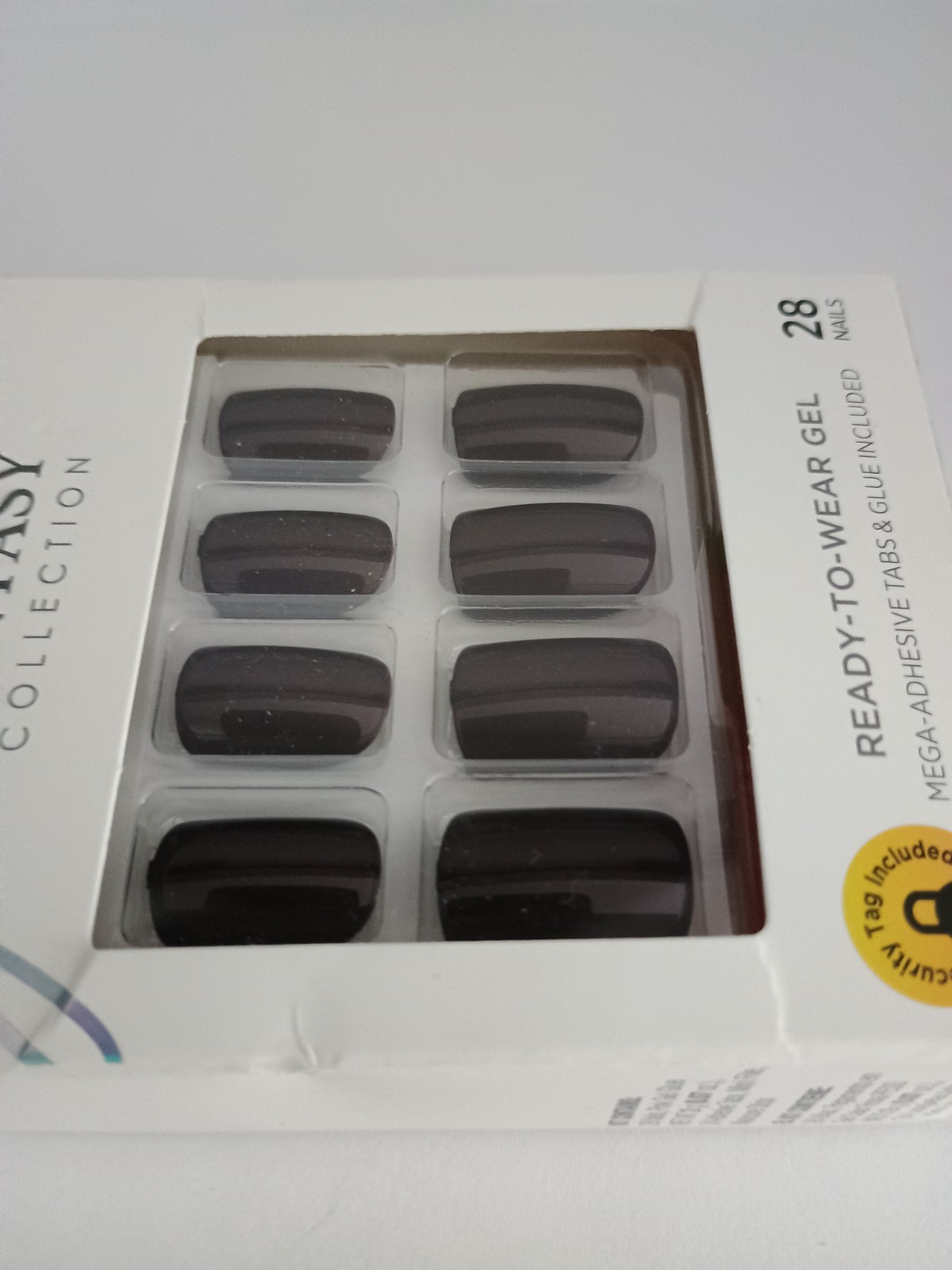Kiss Gel Fantasy Short Length Glue-on False Nails – Burgundy Vine (1)