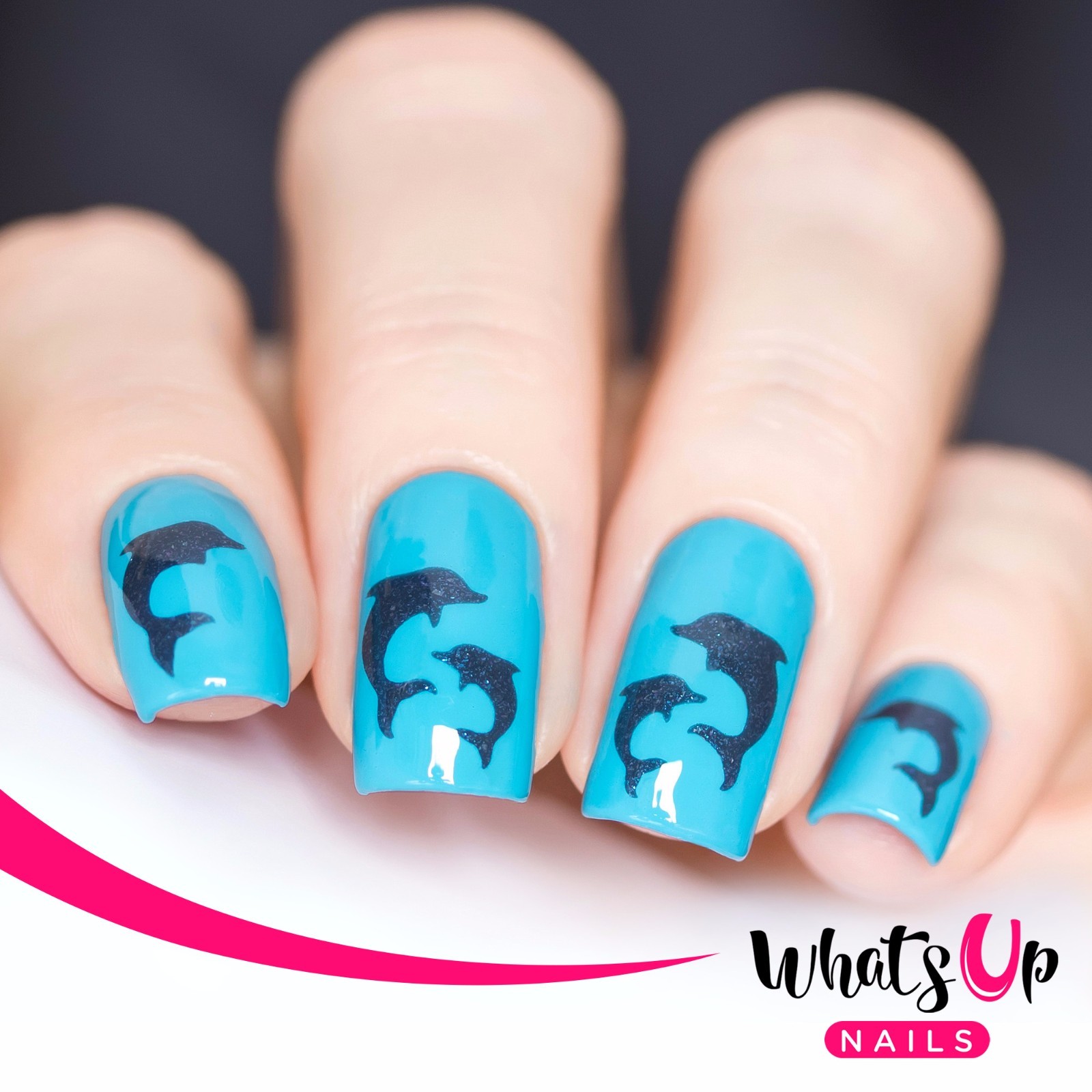Dolphins Stencils for Nails, Nail Stickers, Nail Art, Nail Vinyls