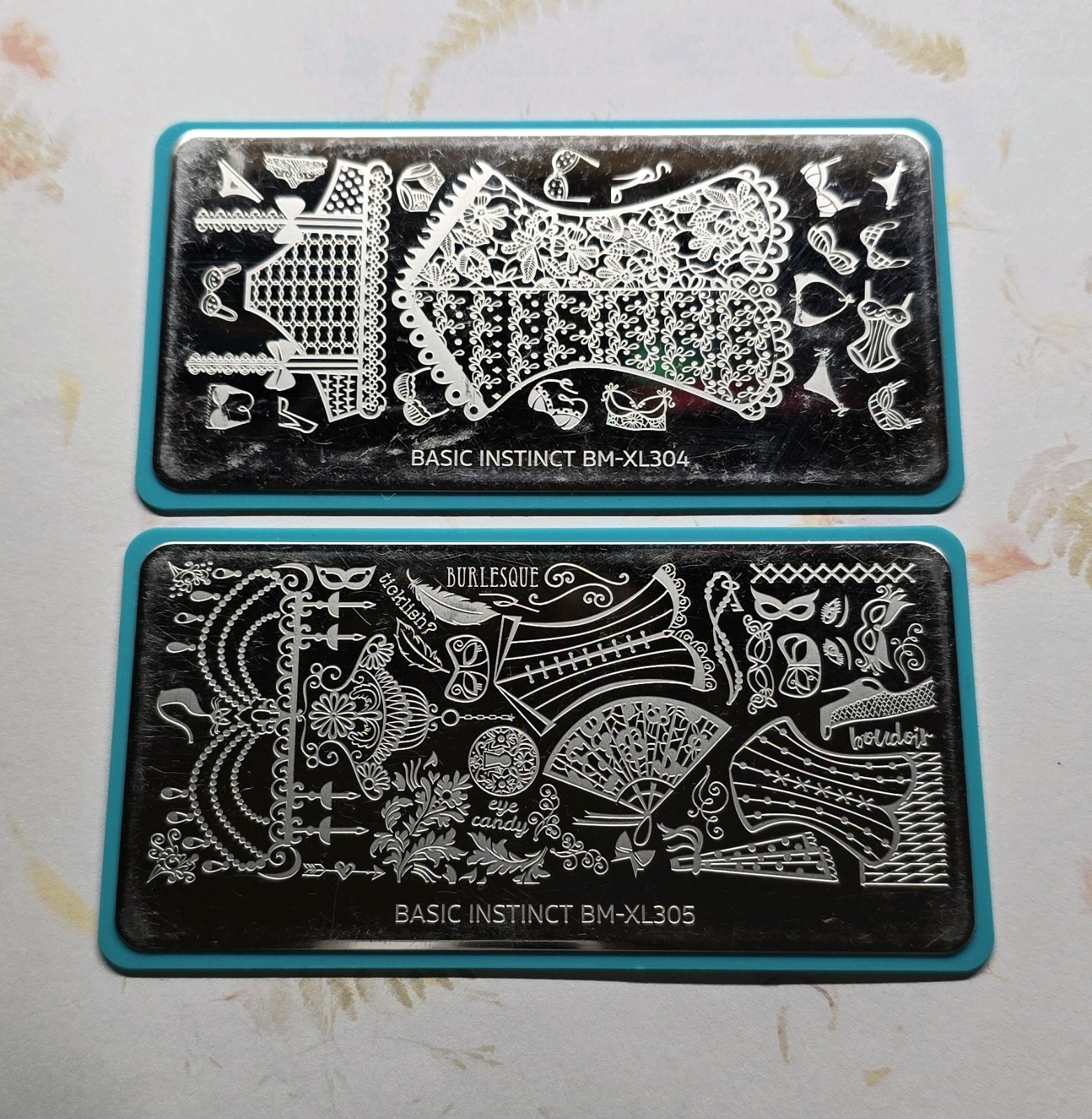 COMPLETE SET Maniology Bundle Monster Basic Instinct Nail Stamping BM-XL302 301