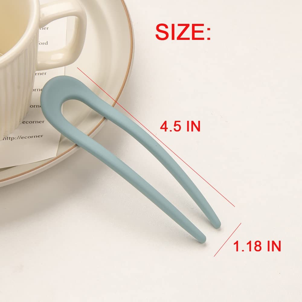 8 Pack French Style U Shaped Hair Pins for Women Girls Hairstyle Accessories