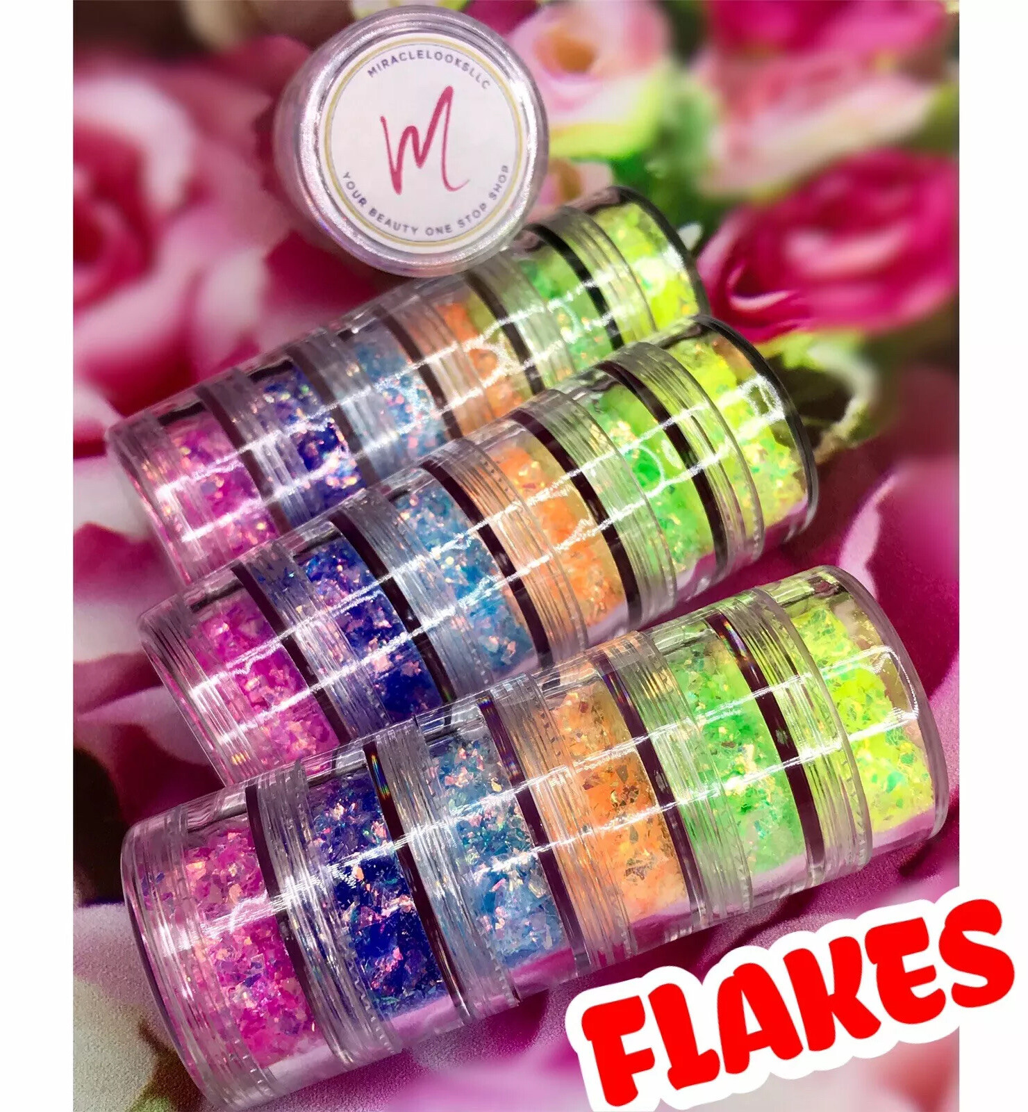 RAINBOW EFFECT GLITTER NAIL ART POWDER DUST FLAKES Hot Nails Iridescent 5G USA