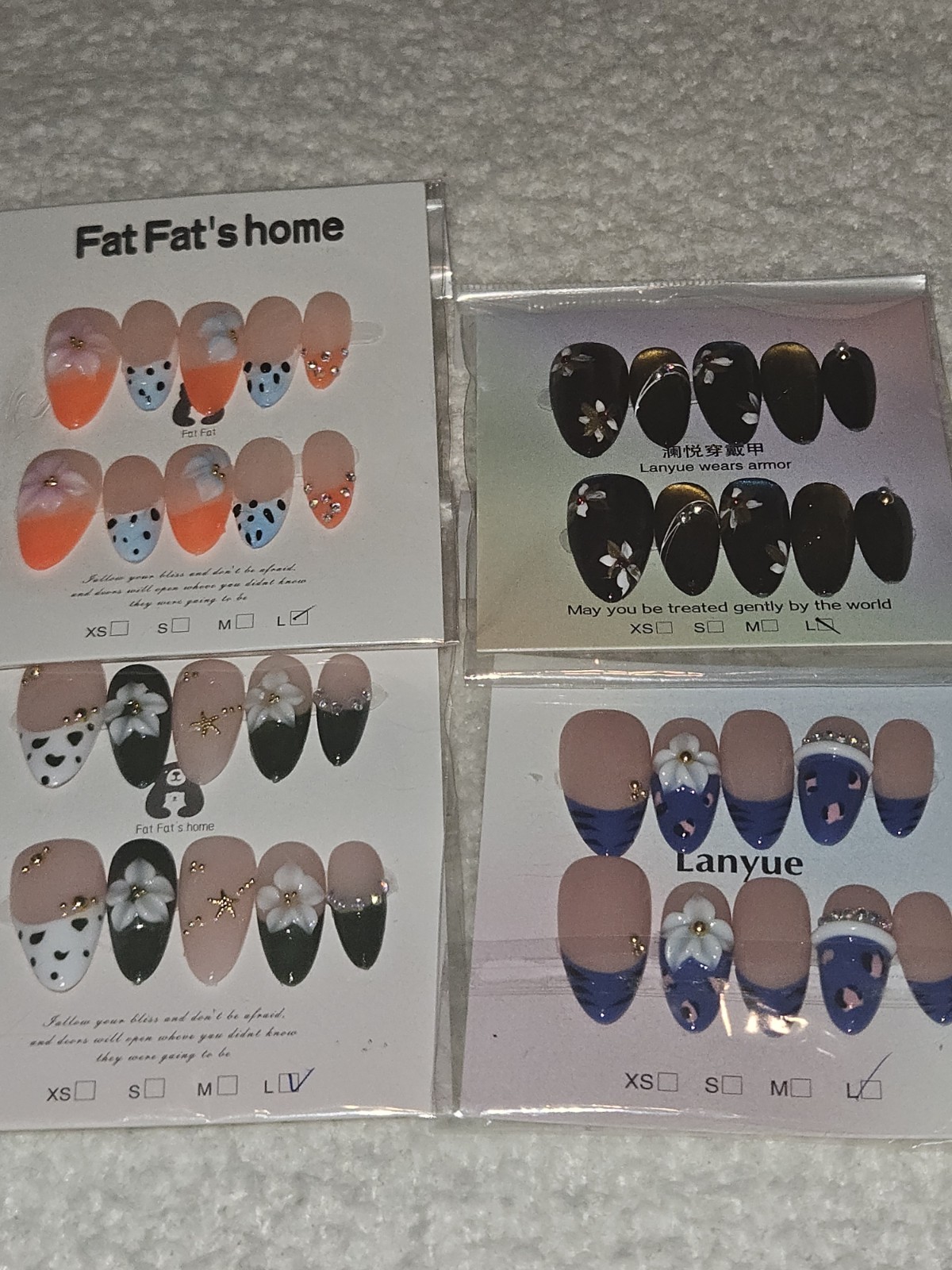Press On Nail Bundle Large Size 10 Sets