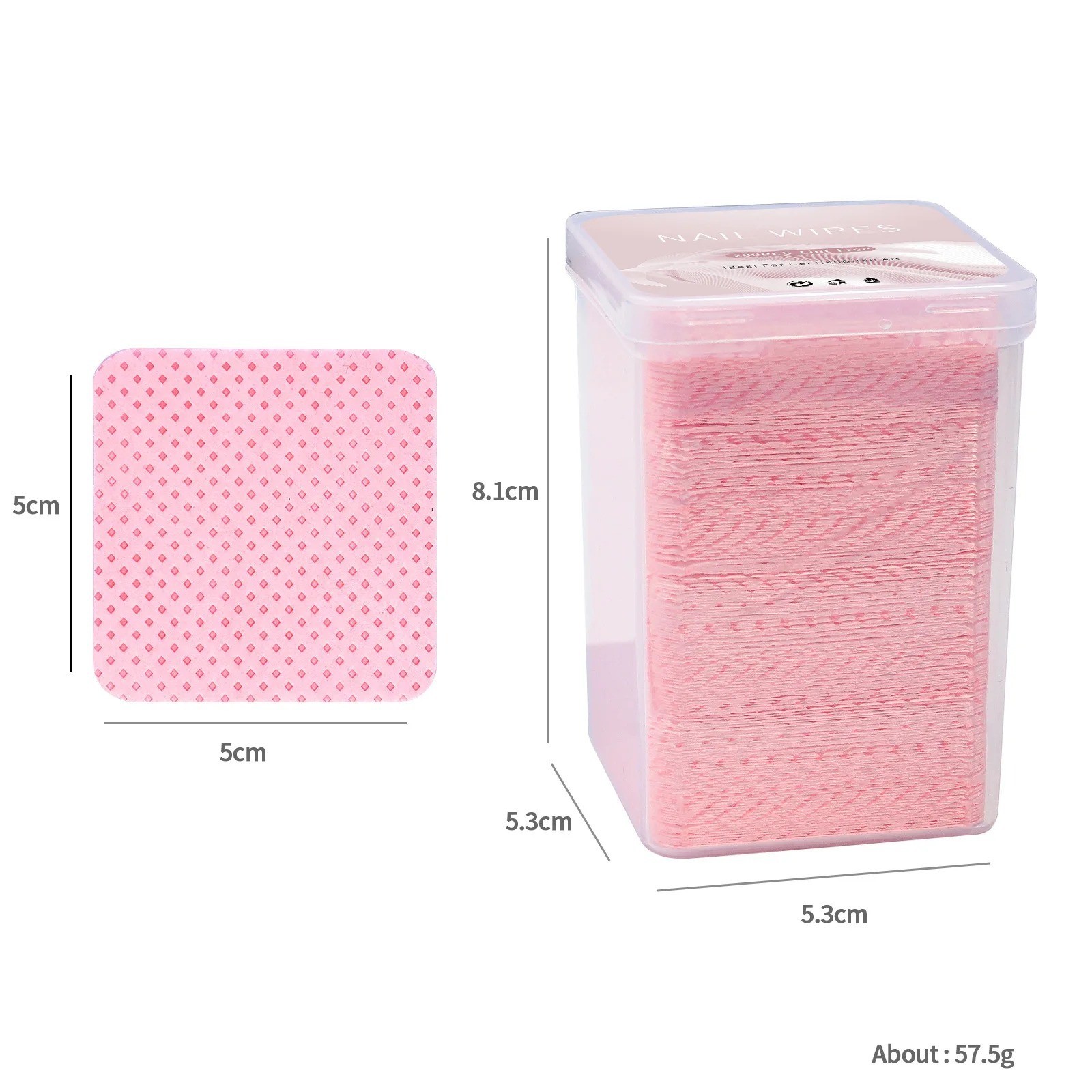 200PCS Lint Free Nail Wipes Pads Gel Polish Remover UV Manicure Cleaning Tools