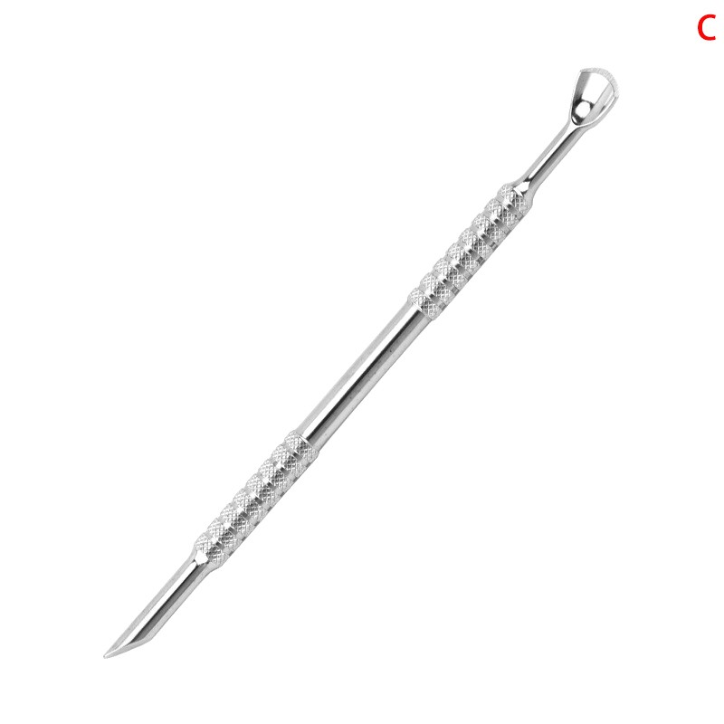 Stainless Steel Cuticle Pusher Dual Sided Shaped Double Ended Ingrown Remover