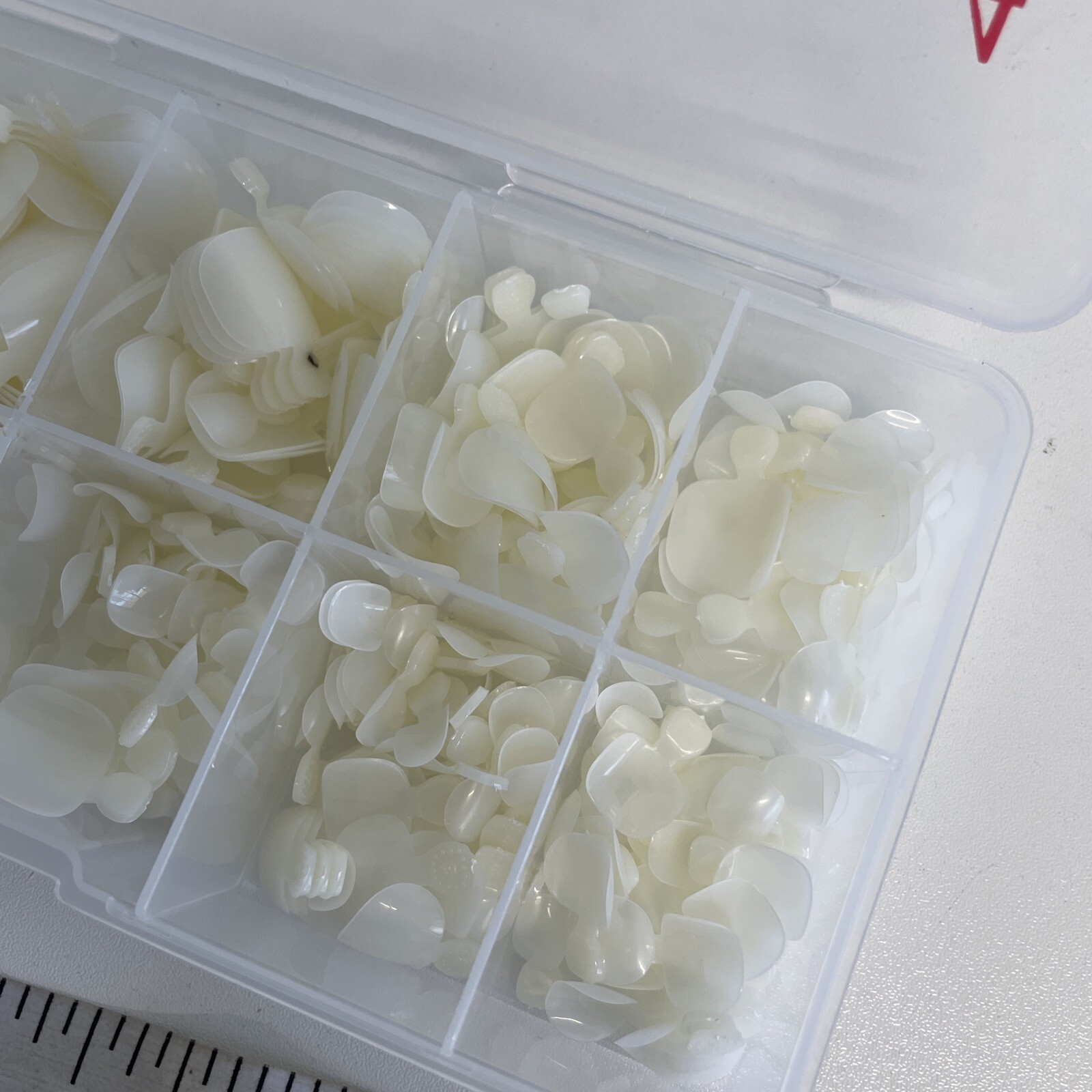 VCEDAS Nail Tips 10 Sizes with carrying case (Unknown count-mixed Up)