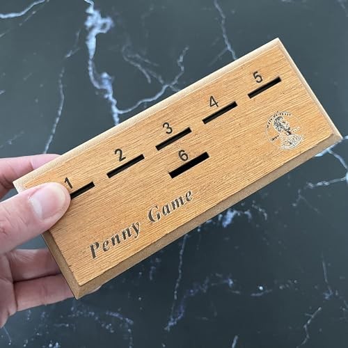 Penny Game Board Game Wood Box for 2-6 Players Family Fun Party Game