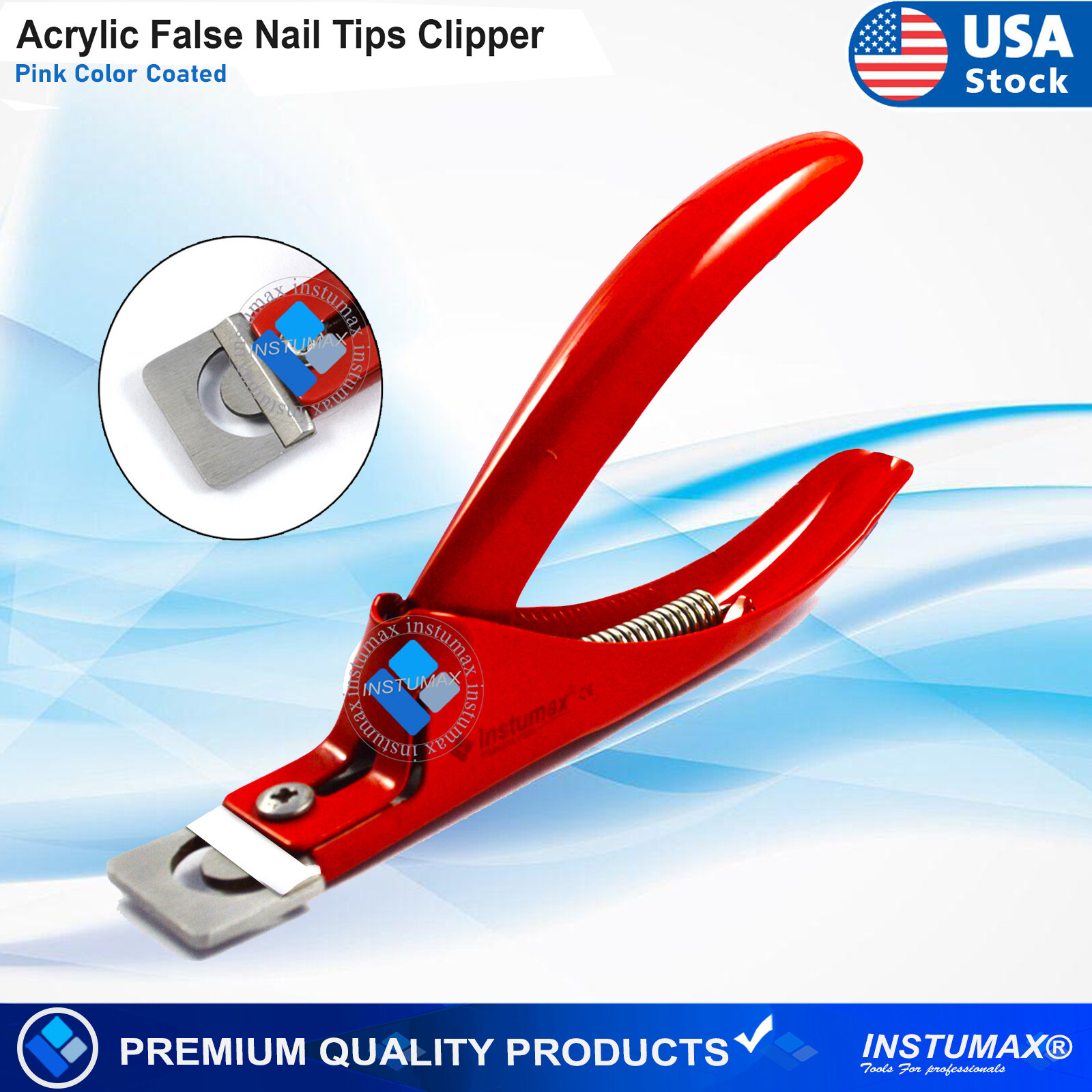Manicure Tips Cutter Acrylic False Fake Nail Clipper U Edge Art Nail Scissors US