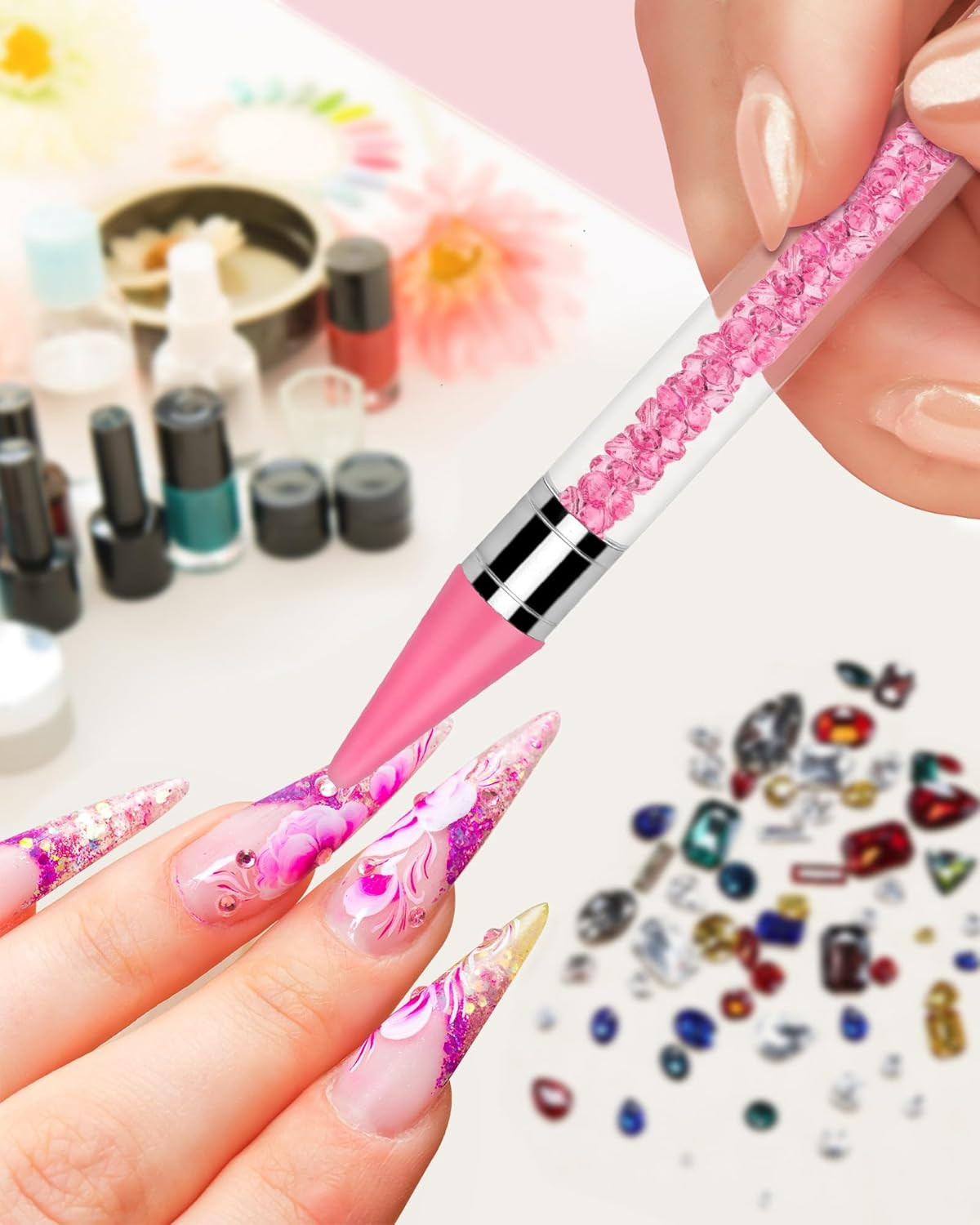 Rhinestone Picker Tool Set,Rhinestone Applicator Tool,Rhinestone Picker Dotting