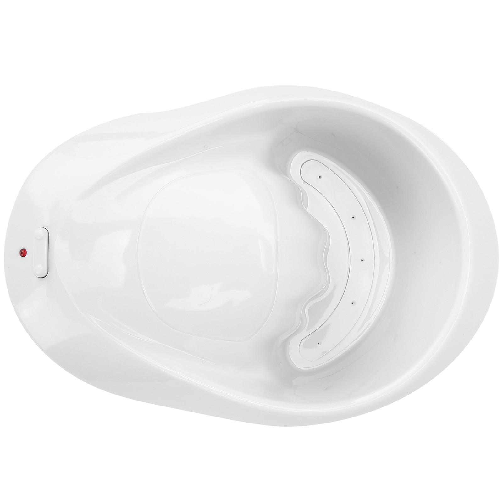 Electric Nail Soaking Bowl Bubble Vibration Hand Spa Massage Machine Manicure US