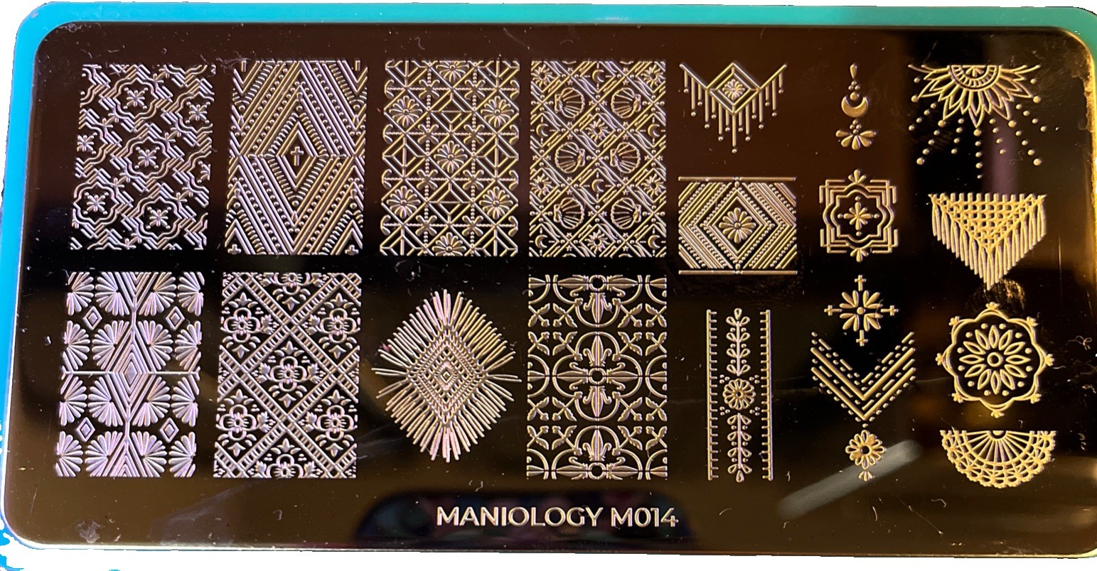 Maniology Nail Stamping Plates – Misc. Designs Lot 2 M014,M054, M300