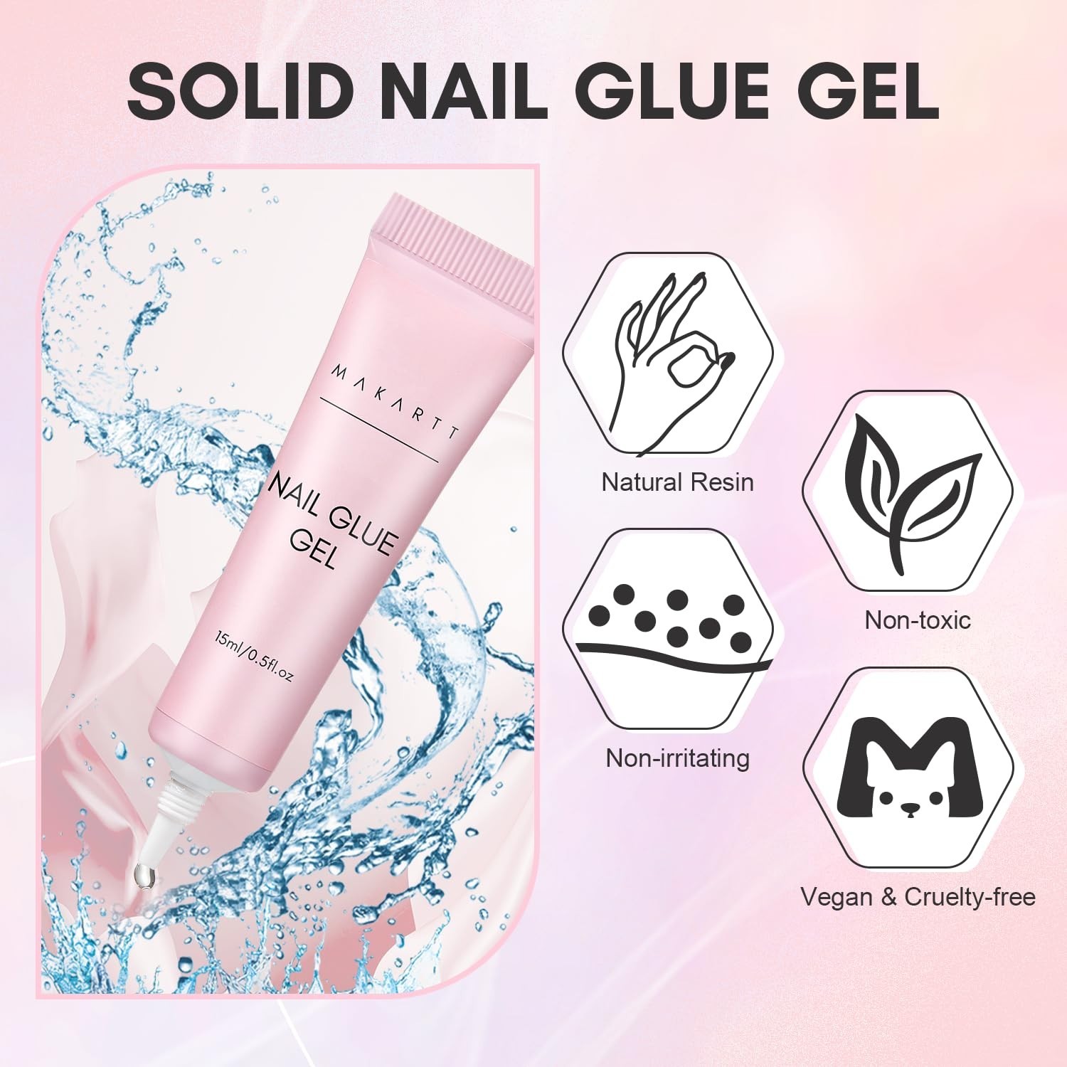 Multifunctional Gel Nail Glue: Strong Hold for Press-Ons & Decorative Nail Art