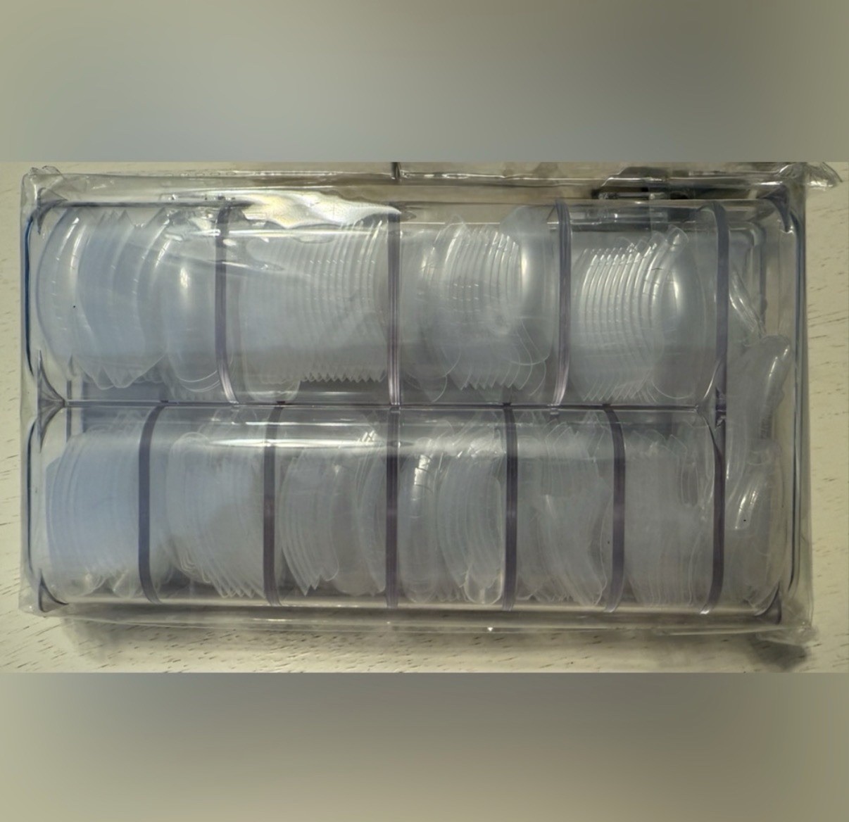 Madam Glam New York Dual Forms Clear ABS Plastic 12 Sizes 360 Tips Set