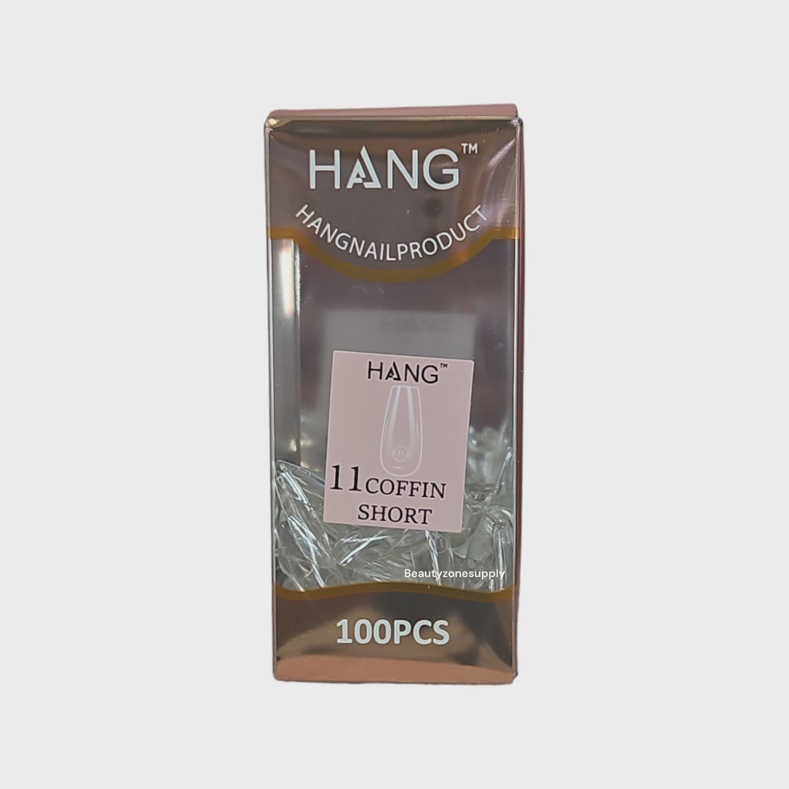Hang Gel x Tips Premium 100 pc Refill Box Coffin Short