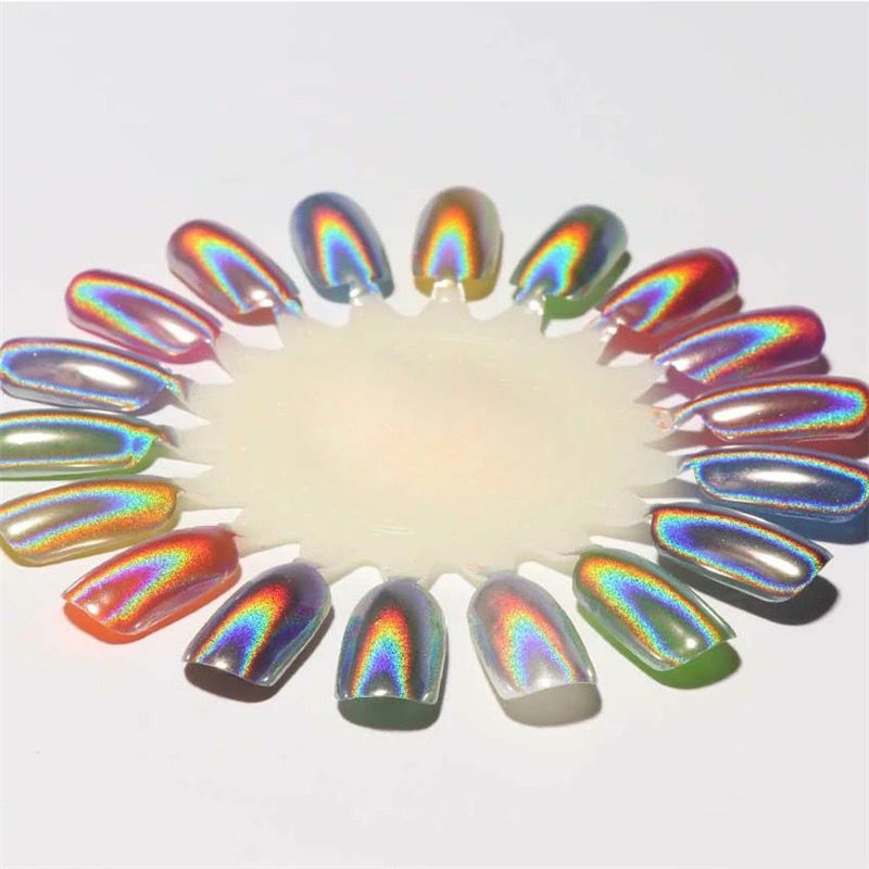 Unicorn Aurora Mirror Nail Chrome Powder Different Sizes Rainbow 1 2 & 3 gram UK