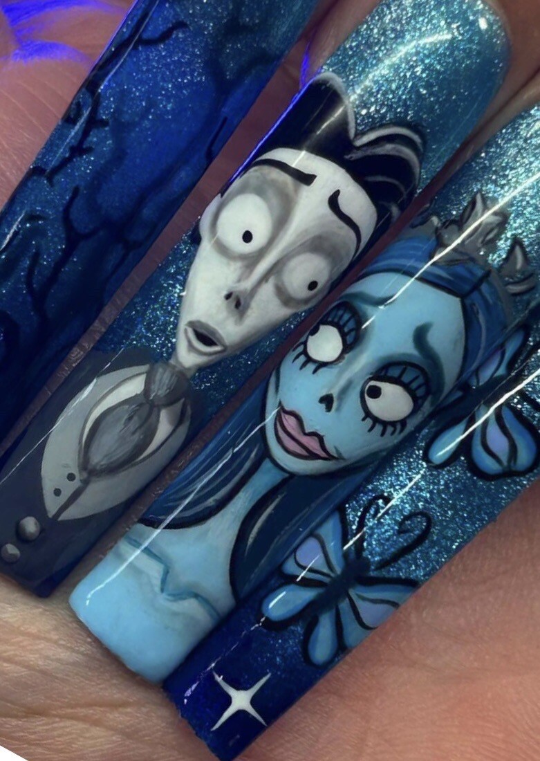 The Nightmare Before Christmas Nail Art Decals 12 Piece- Nail Wraps Water slide