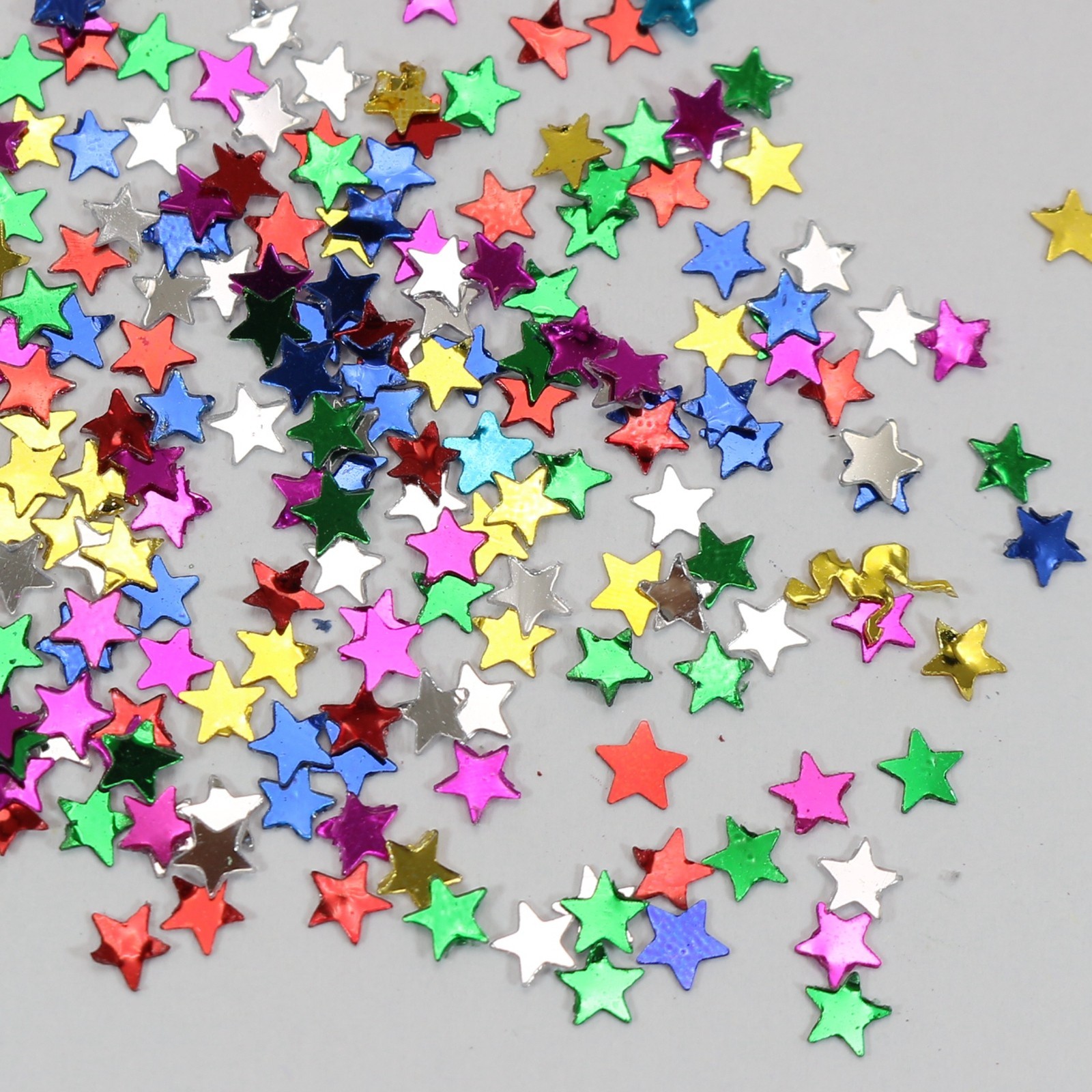 50Gram Mixed Color Metallic Star Sequins Loose Tiny 4mm Nail Art Scrapbook Craft