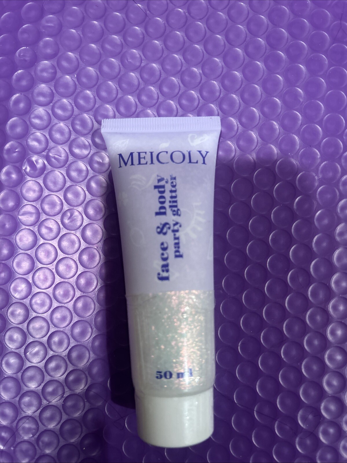 Clear White Body Glitter,Mardi Gras Face Glitter Singer Concerts Festival Rave A