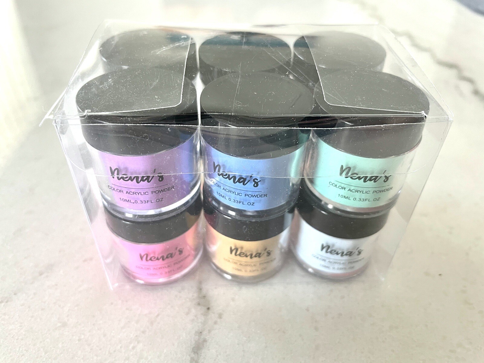 New, Nena’s Color Acrylic Powder Collections – Pack of 12. Colorful Shades