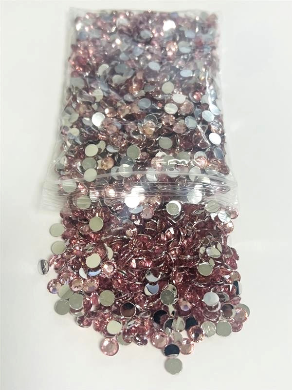 Pink Crystal Rhinestones Flat Back Round Jewelry Crafting Gem Multipack