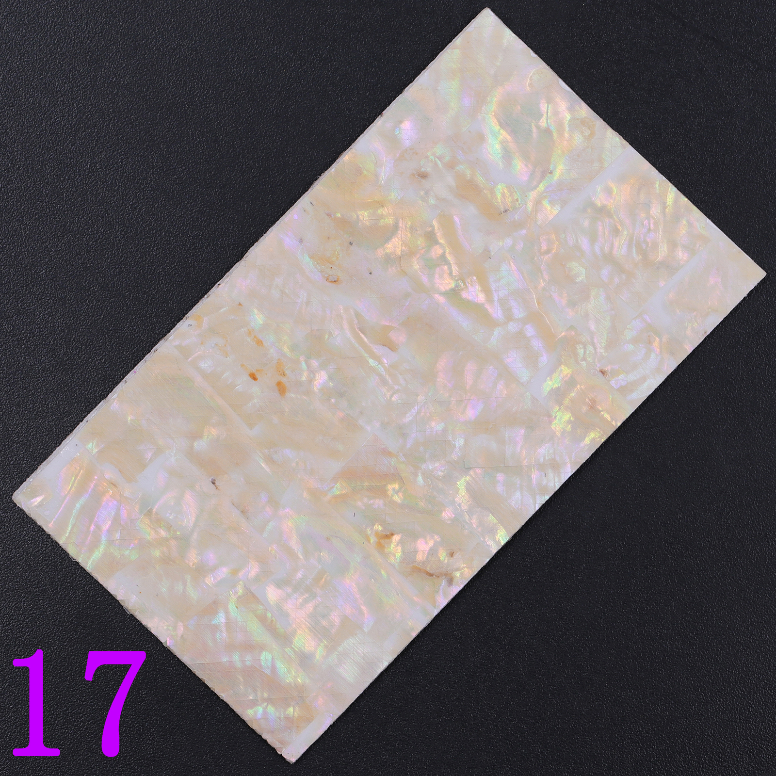 1PC 3D Abalone Shell Slice Lasers Thin Nail Sticker Flakes Adhesive Decals