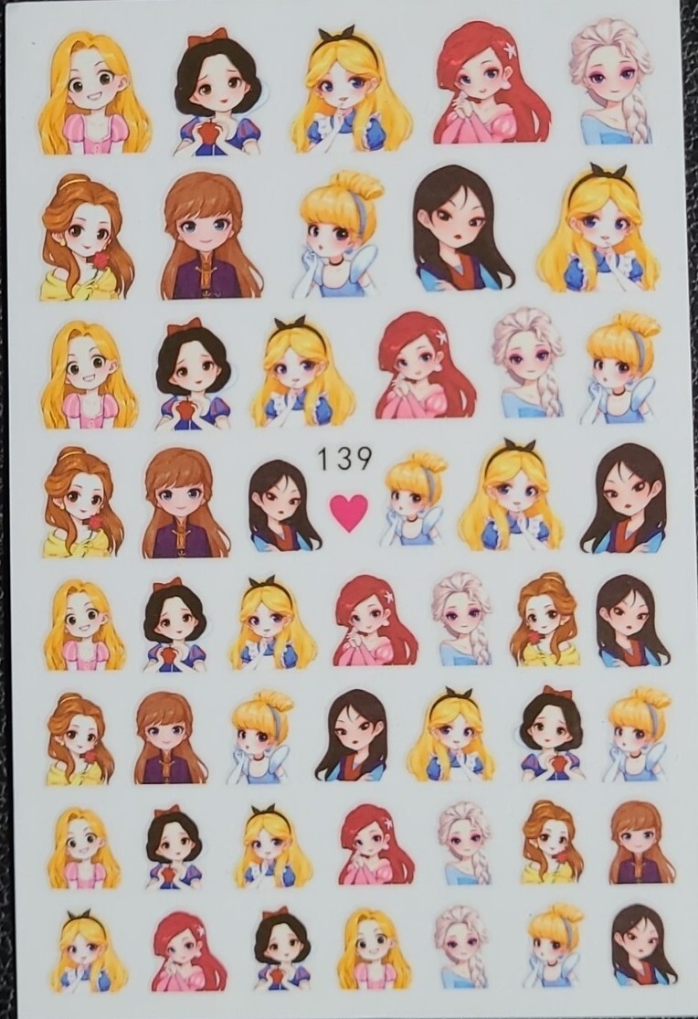 Disney Princess Nail Stickers
