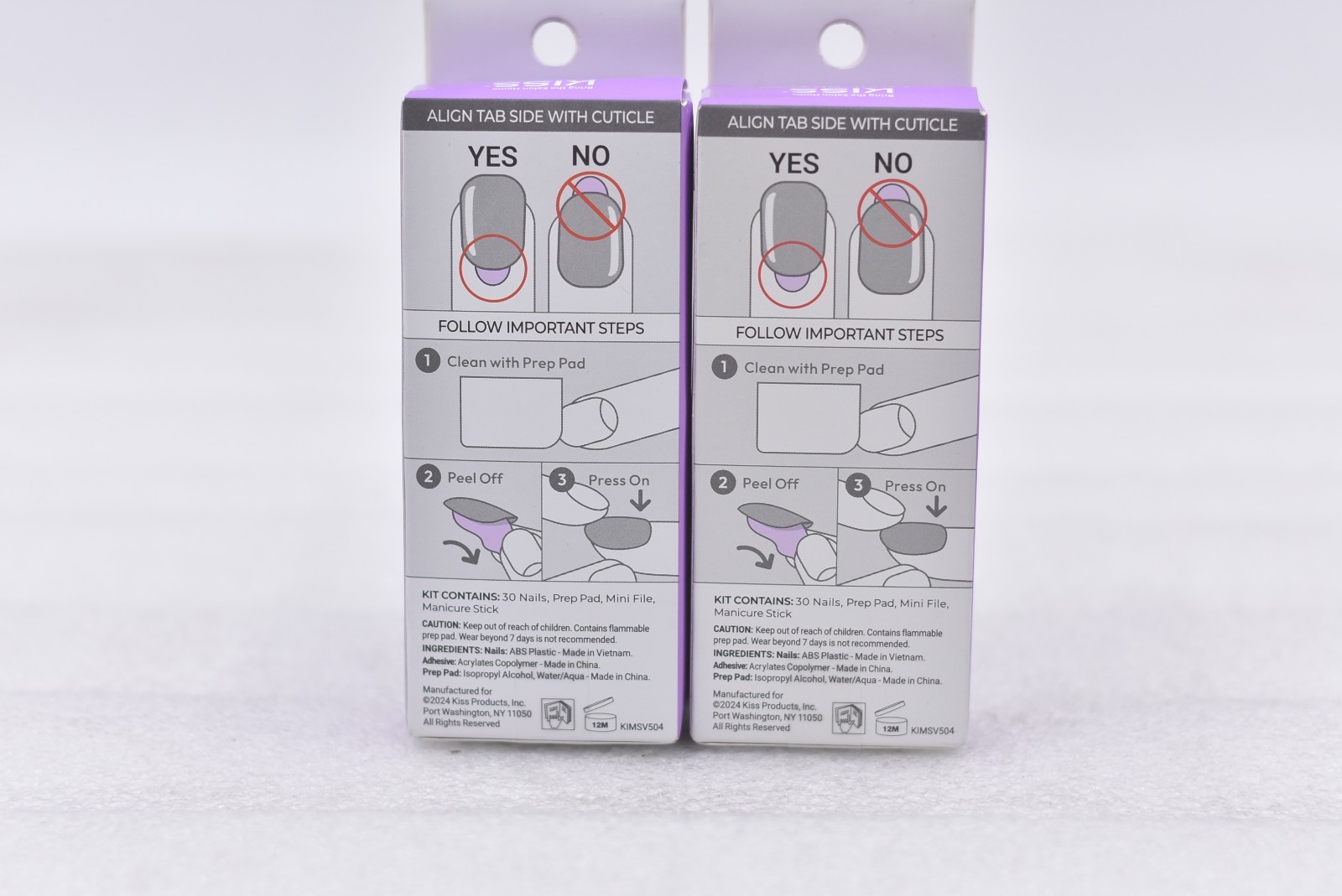 Lot of 2 Kiss Impress IFM02 Ditto Short Nails – 30 Nails
