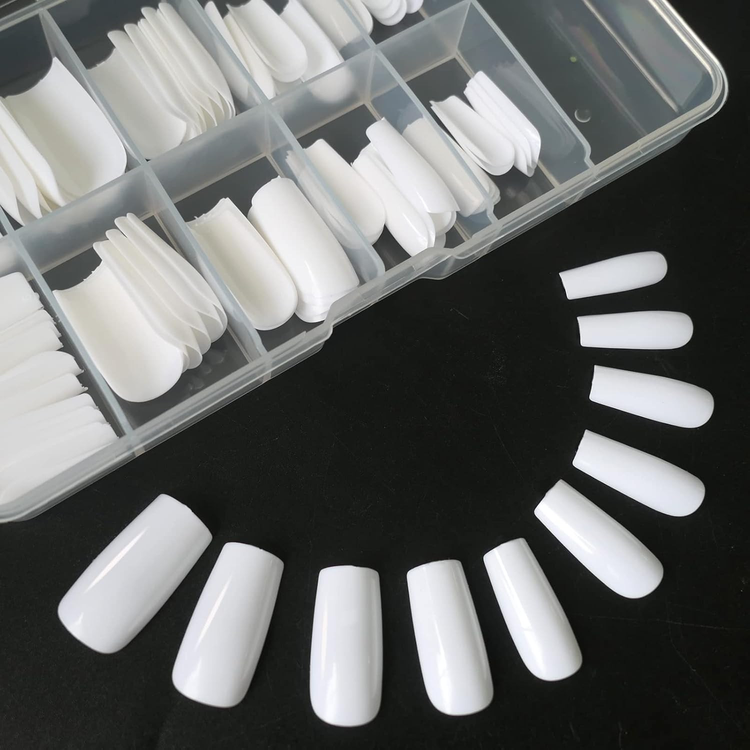 120pc Square Press on Nails Medium Long Ballerina Fake Nail Full Cover Artificia