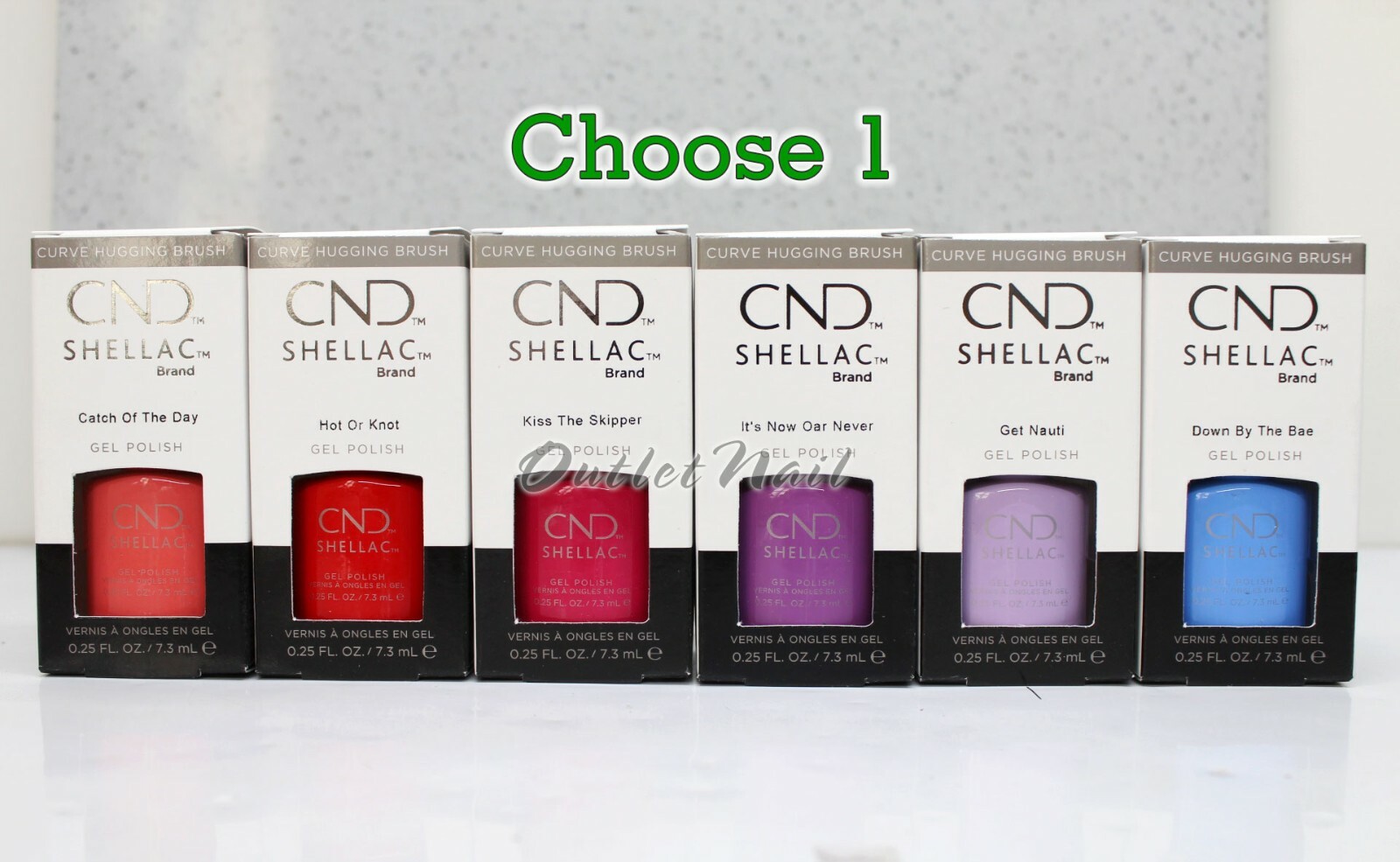 CND Shellac Gel Polish – NAUTI NAUTICAL Summer 2020 Collection 7.3ml .25oz Pick1