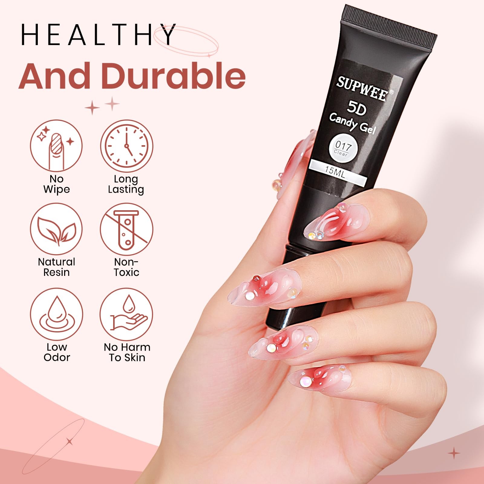 3D Nail Art Gel Clear Sculpting Gel for Nail Art Design DIY 3D Molding Gels for