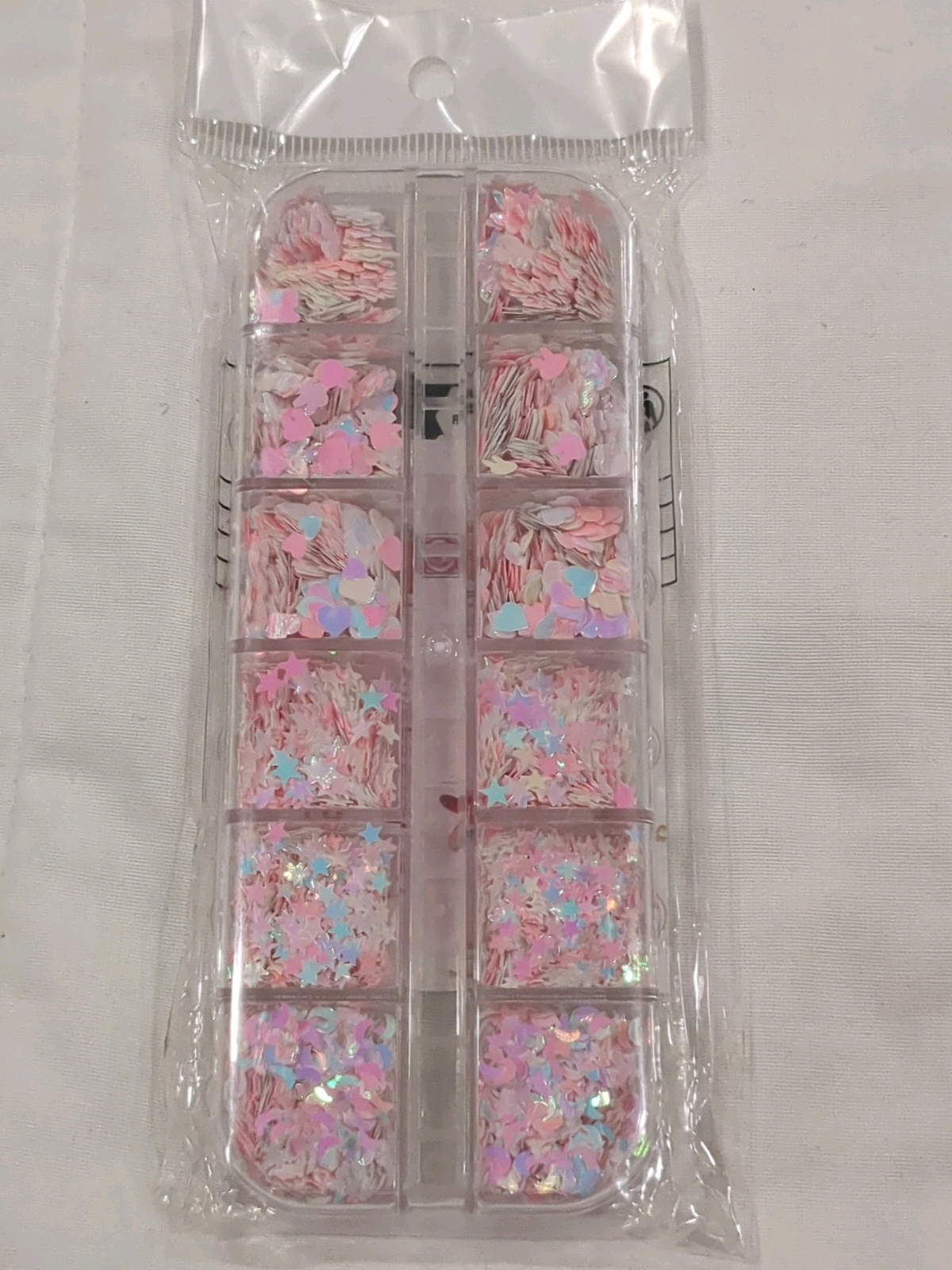 12 Grids Multi Color Spring Nail Glitter Sequins & Nail Art Stickers – New