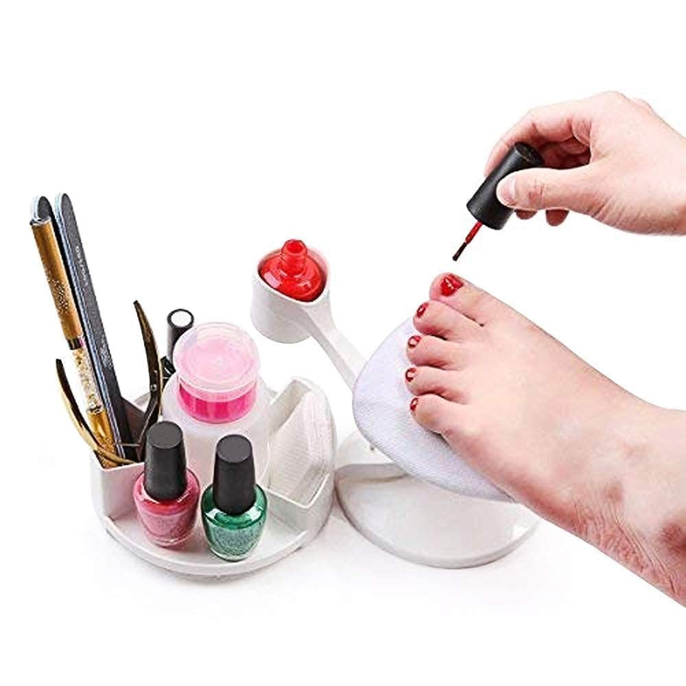 Nail Stand Hand Rest for Nails, Manicure Supplies with Multi Angle & Polish Tray