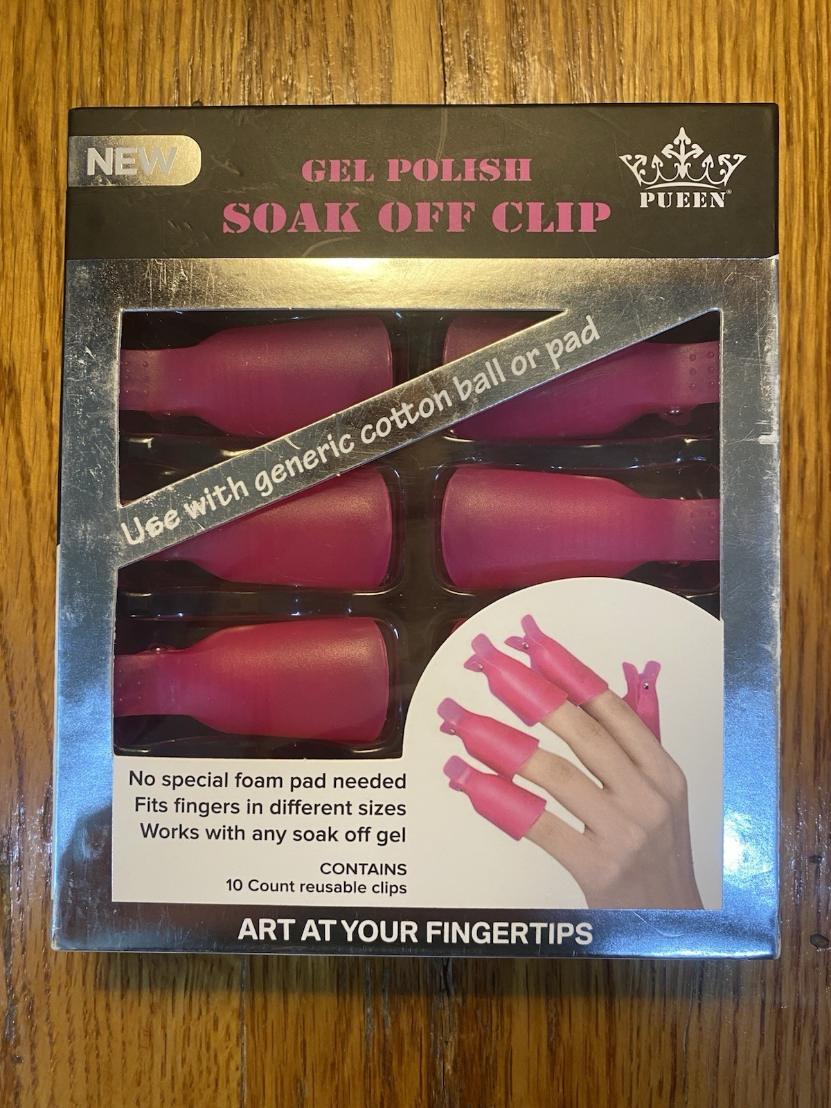 10Pcs Plastic Acrylic Nail Art Soak Off Clip Cap UV Gel Polish Remover Wrap Nail