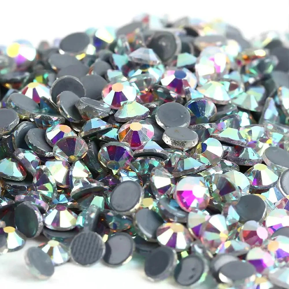 1000pcs Non Hot Fix Rhinestones 2/3/4mm Round Resin Flatback Crystal Rhinestone
