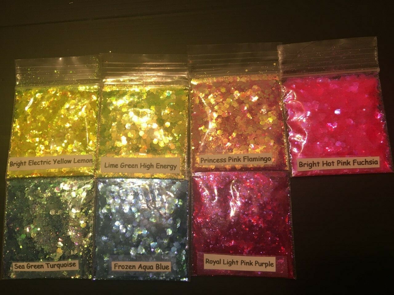 Super Sparkling Glitter Hexagon Mix-Royal Light Pink Purple-Nail Art Craft-US