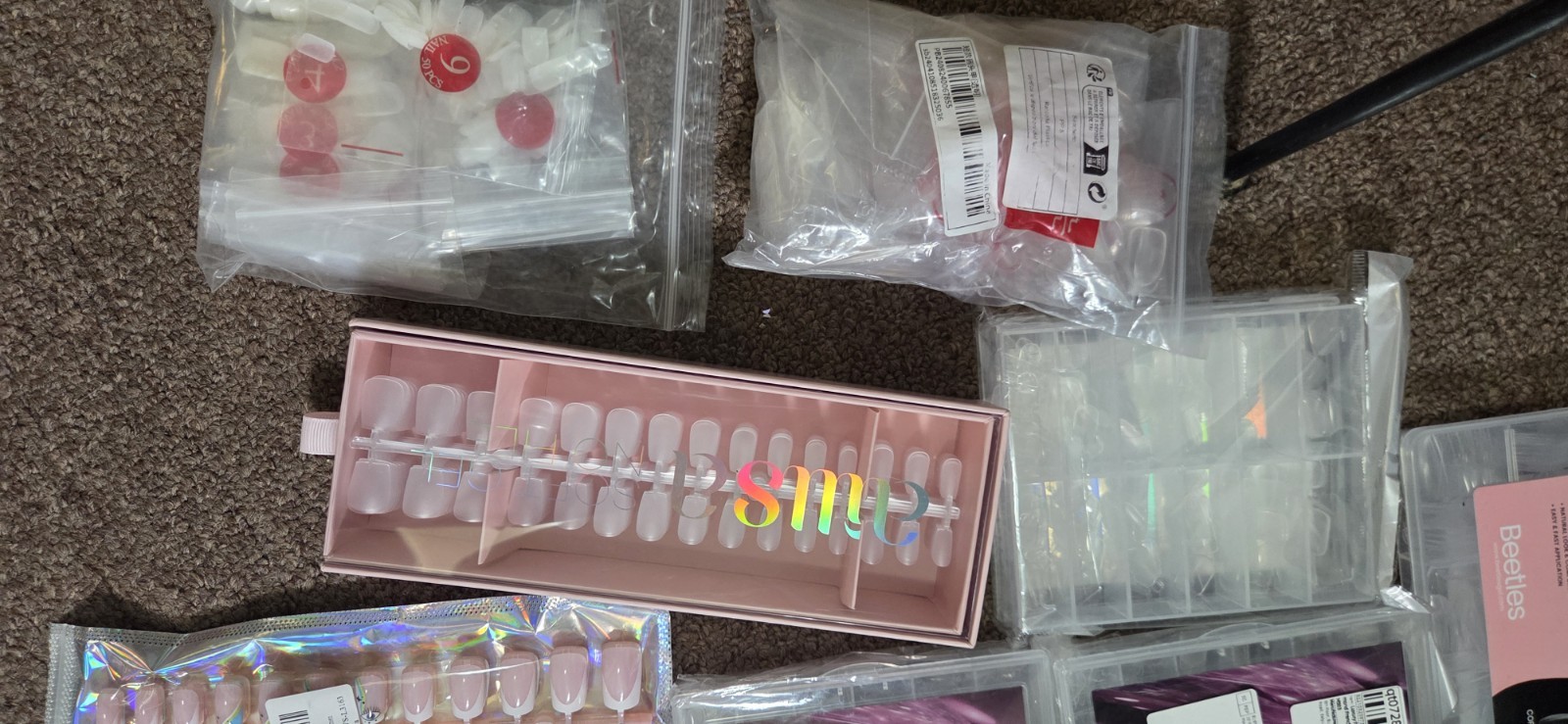 Beetles And Assorted Sizes And Shapes Gel Nail Tips Full Cover