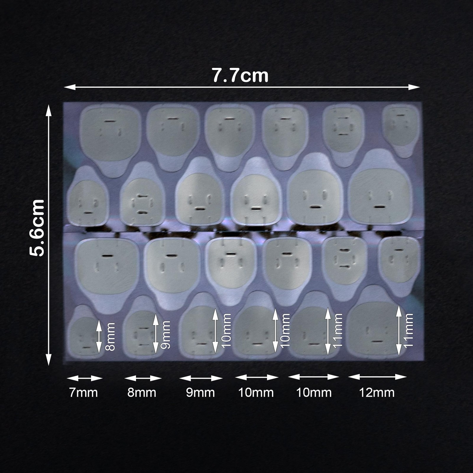 240 Pcs Nail Glue Stickers Double Sided Waterproof False Finger Nail Tips